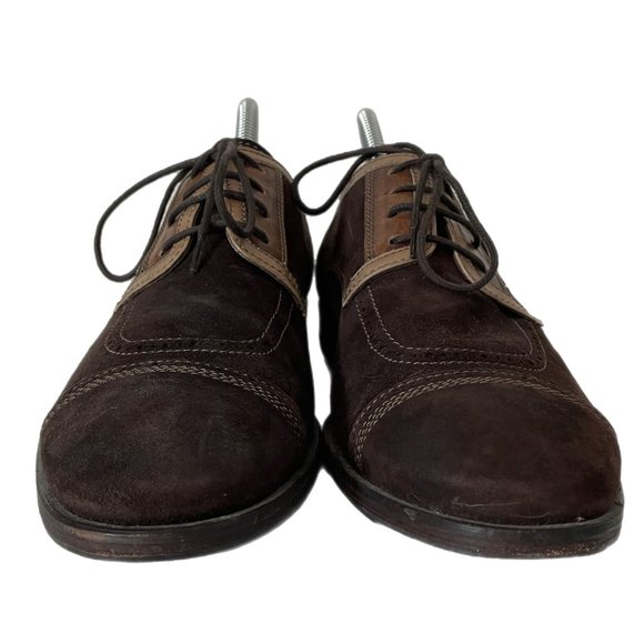 Bacco Bucci Vero Cuoio Mens Brown Suede Oxford Leather Size 8 main image 8